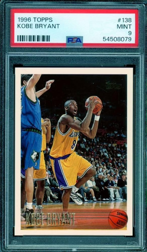 Amazon.com: Kobe Bryant Rookie Card 1996-97 Topps #138 PSA 9